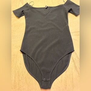 Express Charcoal Gray Women's Bodysuit